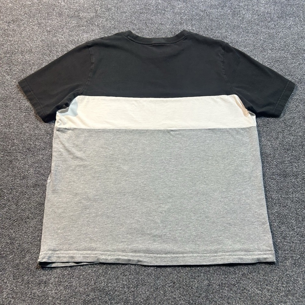 Puma Mens T-Shirt Black White Gray Block Logo L - Picture 9 of 9